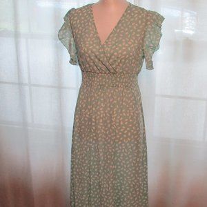 Ladies Shein Dress Size M(US 6) Mint green / white